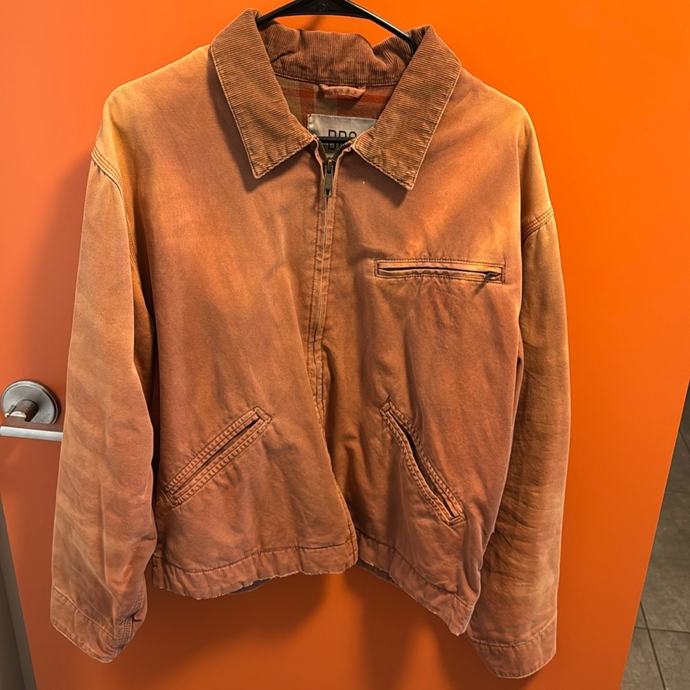 Stone washed cargo jacket